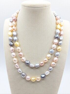 Honora Pastel Multicolor Cultured Freshwater Pearl Necklace 34"